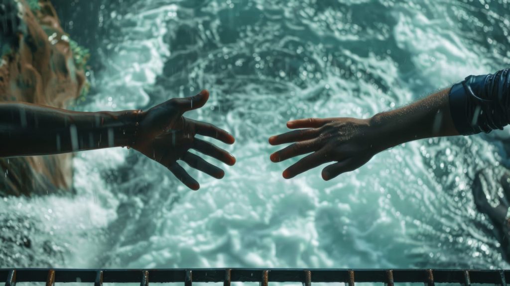 93224156-hands-reaching-out-towards-each-other-to-bridge-divides-generative-ai